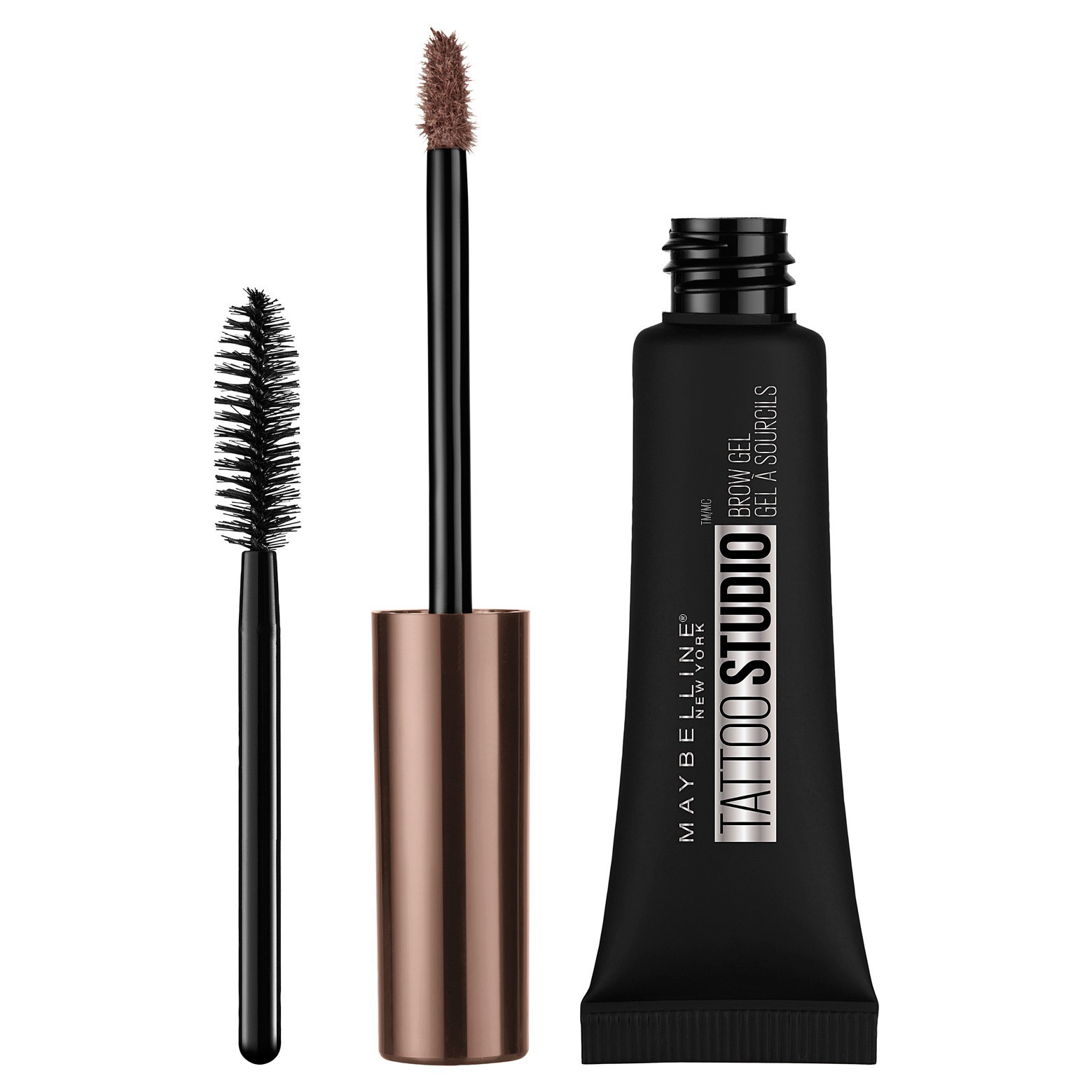 slide 3 of 7, Maybelline TattooStudio Waterproof Eyebrow Gel Soft Brown- 0.23 fl oz, 0.23 fl oz