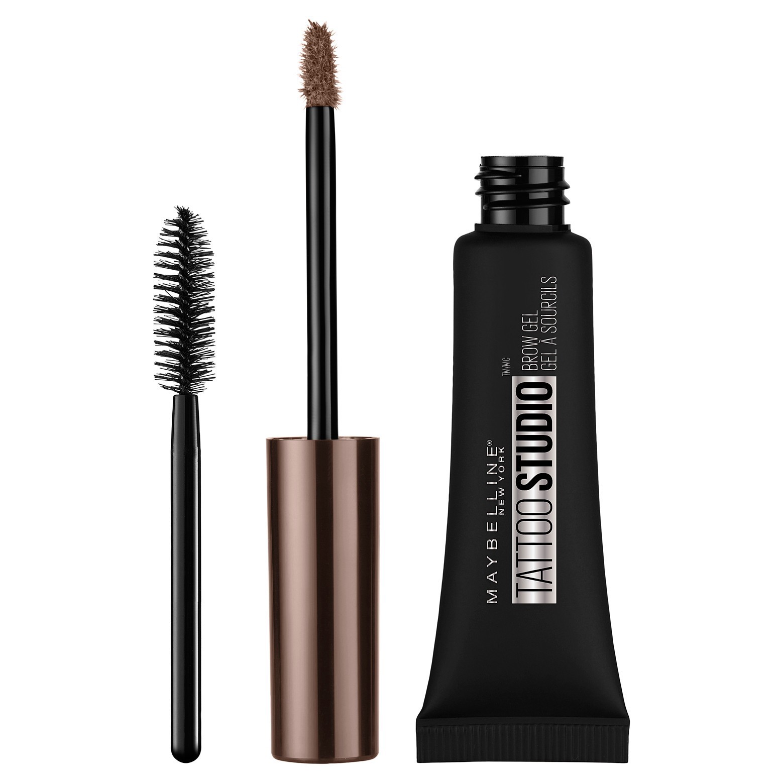 slide 4 of 7, Maybelline TattooStudio Waterproof Eyebrow Gel Medium Brown- 0.23 fl oz, 0.23 fl oz