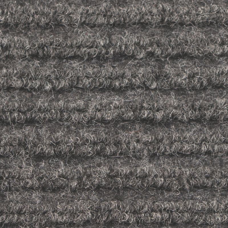 slide 3 of 3, Apache Mills 3'X5' Stripe Almost Black Rug: Indoor Outdoor Low Pile Doormat, All-Weather Design, Vinyl Backing, 1 ct
