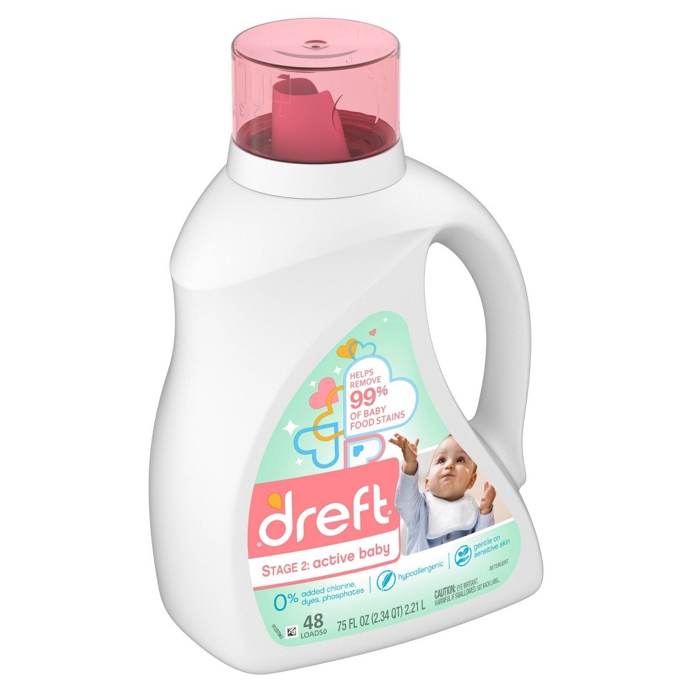 Dreft Stage 2 Active Baby Liquid Laundry Detergent 65 fl oz Shipt