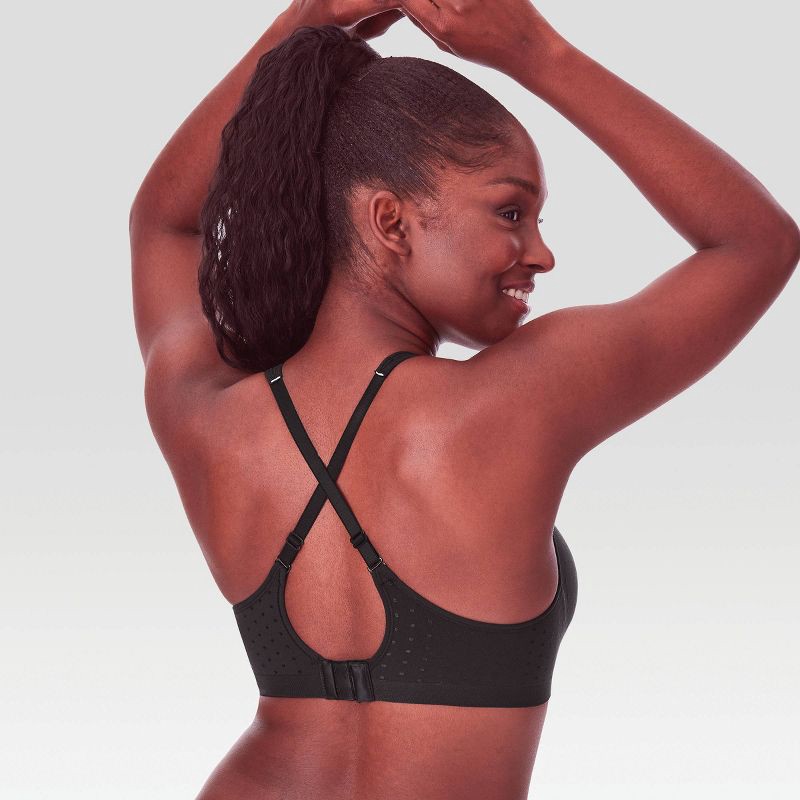 slide 4 of 5, Beauty by Bali Women's Foam Wirefree Bra B540 - Black Dot 38C: Lightly Lined, Adjustable Straps, Full Coverage, 1 ct
