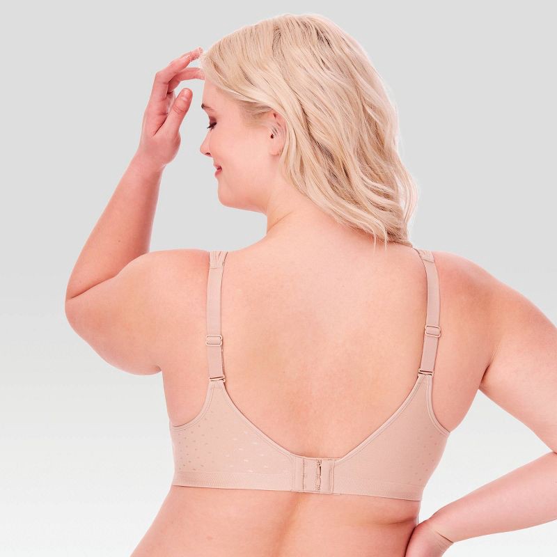 slide 2 of 4, Beauty by Bali Women's Foam Wirefree Bra B540 - Beige 38B: Light Support, Adjustable Strap, Polka Dots, 1 ct