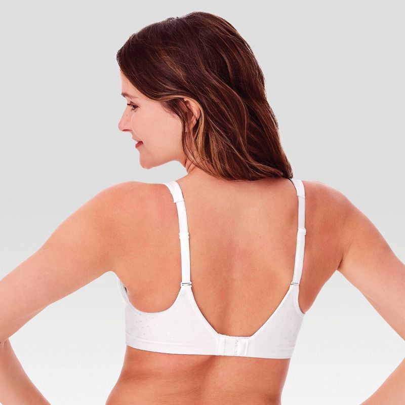 slide 3 of 5, Beauty by Bali Women's Foam Wirefree Bra B540 - White Dot 36D: Light Lift, Adjustable Straps, Full Coverage, 1 ct
