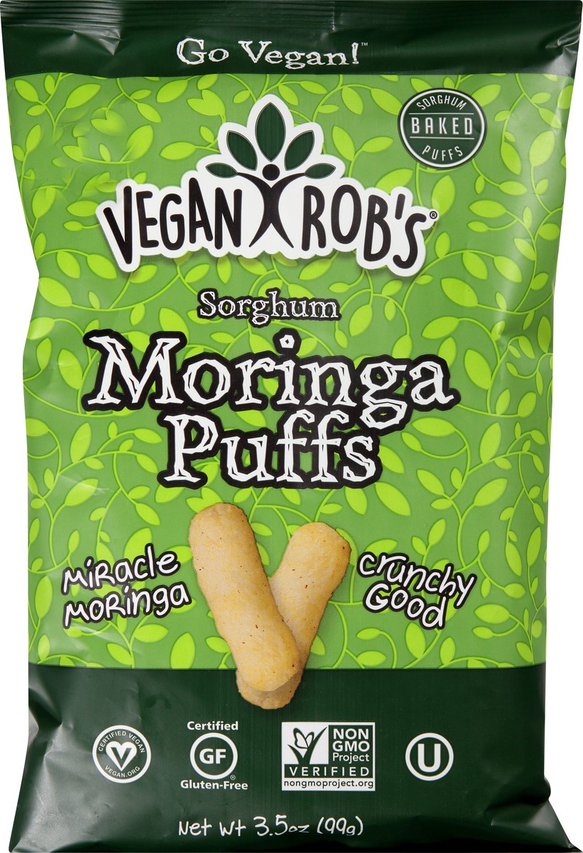 slide 5 of 13, Vegan Rob's Moringa Sorghum Puffs 3.5 oz, 3.5 oz