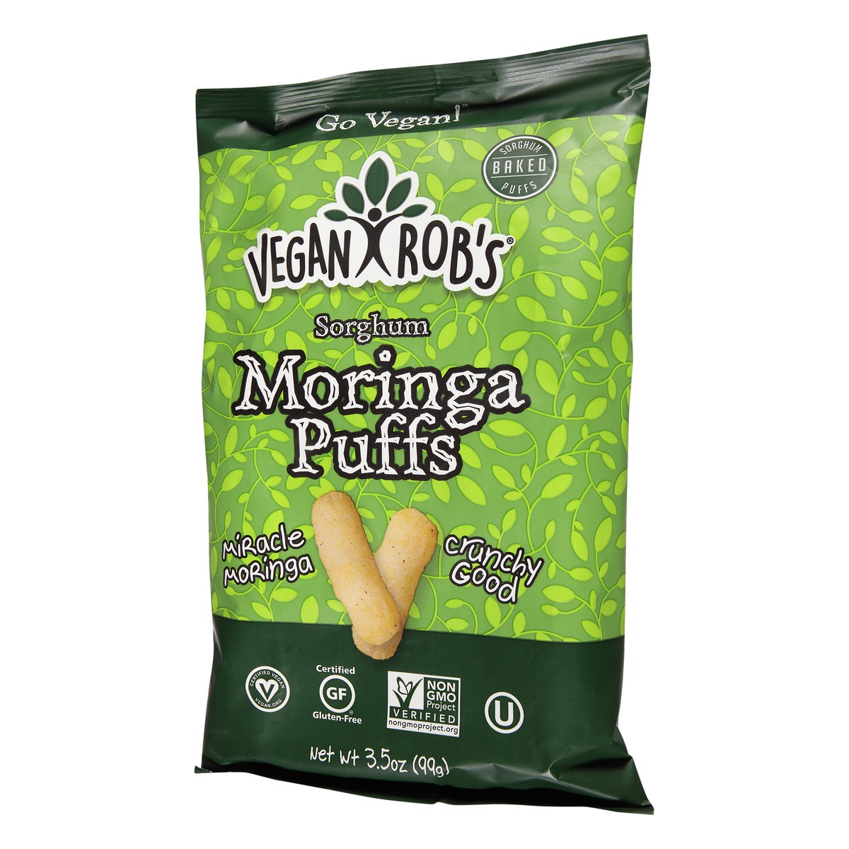 slide 3 of 13, Vegan Rob's Moringa Sorghum Puffs 3.5 oz, 3.5 oz