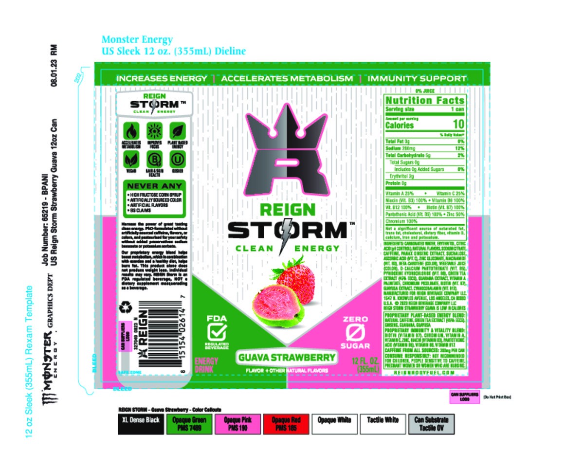 slide 2 of 8, Reign Storm Guava Strawberry Energy Drink - 12 fl oz, 12 fl oz