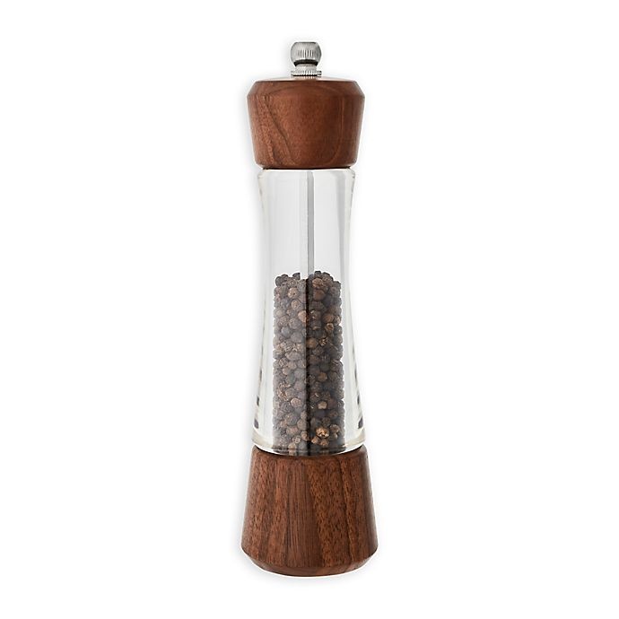 slide 1 of 1, Kamenstein Nottingham Walnut Wood Pepper Grinder, 8 in