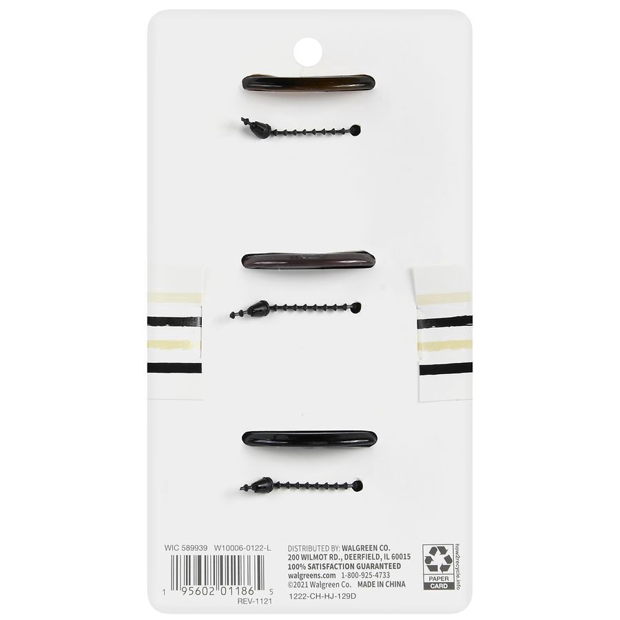 slide 3 of 5, Walgreens Jaw Clips, 3 ct