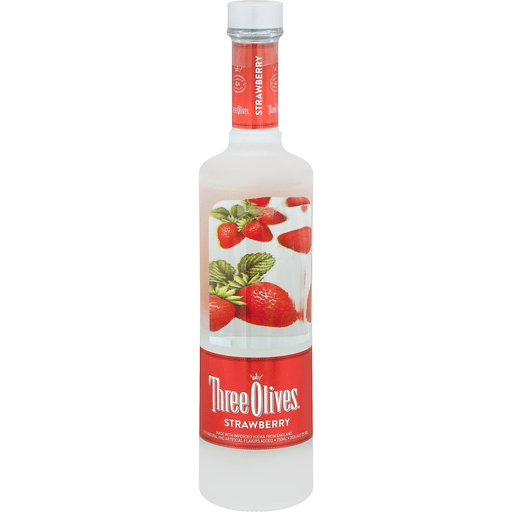 slide 2 of 2, Three Olives Strawberry sku:113091, 750 ml