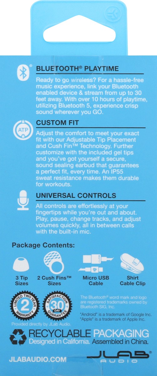 slide 6 of 9, JLab Wireless Signature Earbuds 1 ea, 1 ea