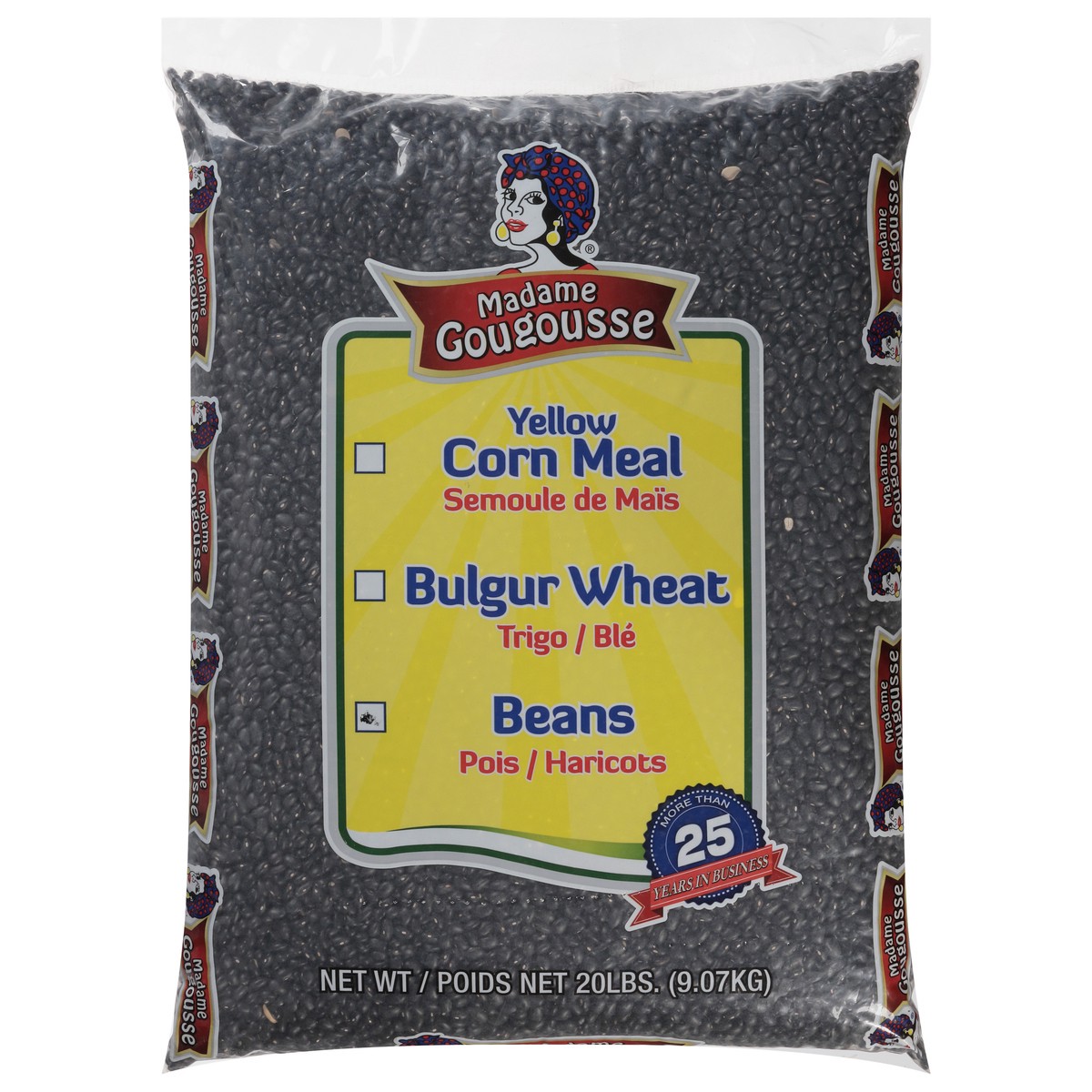 slide 8 of 13, Madame Gougousse Black Beans 20 lb, 20 lb