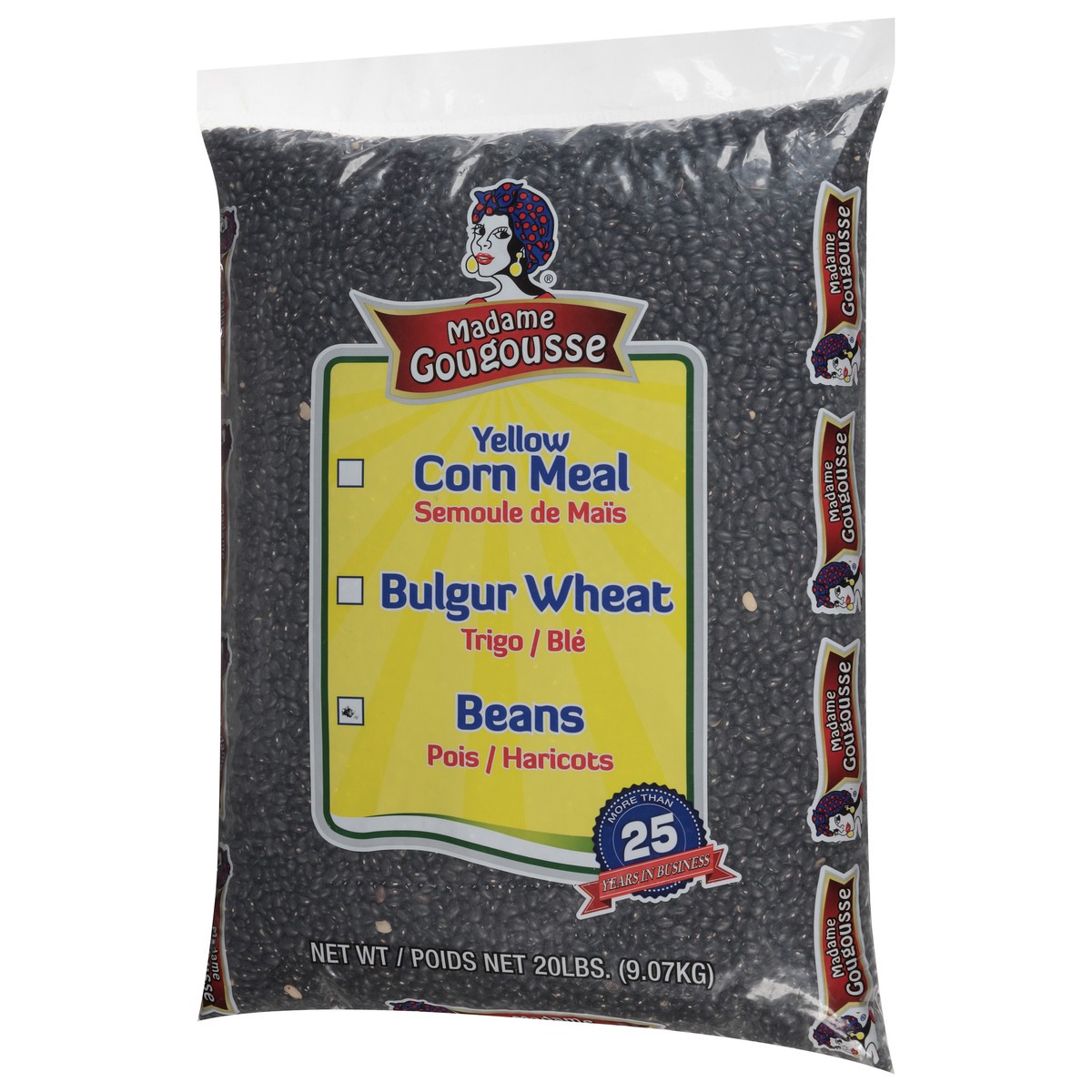 slide 9 of 13, Madame Gougousse Black Beans 20 lb, 20 lb