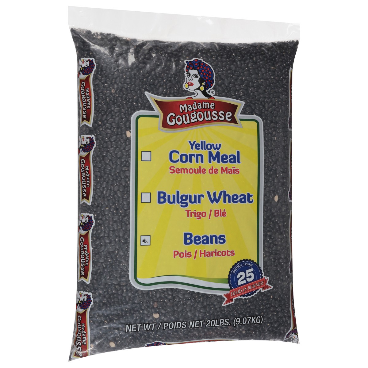 slide 11 of 13, Madame Gougousse Black Beans 20 lb, 20 lb