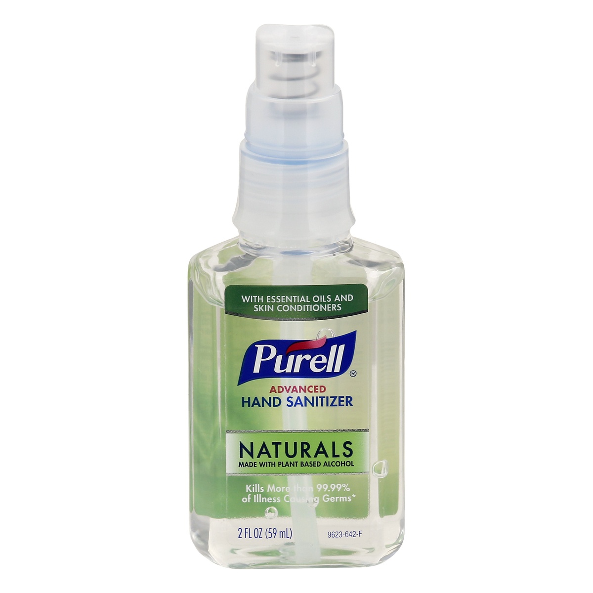 slide 1 of 1, PURELL Advanced Hand Sanitizer Naturals with Plant Based Alcohol Pump Bottle - Trial Size - 2 fl oz, 2 fl oz