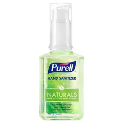 PURELL Advanced Hand Sanitizer Naturals with Plant Based Alcohol, 2 fl oz Portable Pump Bottle