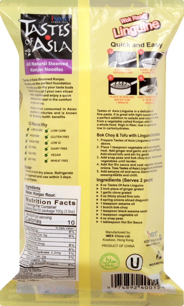 slide 2 of 9, Taste of Asia Organic Konjac Linguine 8.8 oz, 8.8 oz