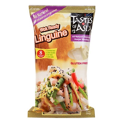 slide 1 of 1, Taste of Asia Wok Ready Linguine Knjac Noodles, 8.8 oz