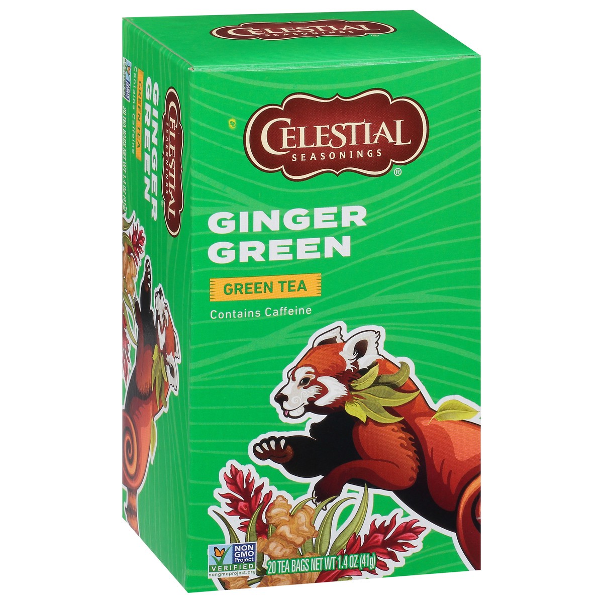 slide 9 of 10, Celestial Seasonings Ginger Green Tea Bags 20 ct Box, 1.4 oz