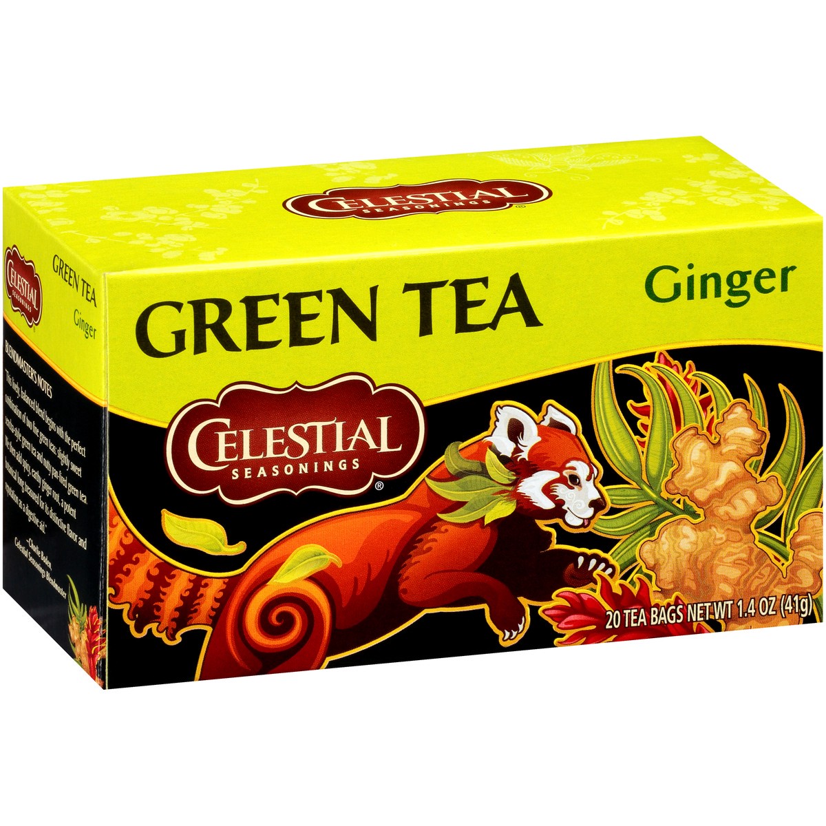 slide 1 of 10, Celestial Seasonings Ginger Green Tea Bags 20 ct Box, 1.4 oz