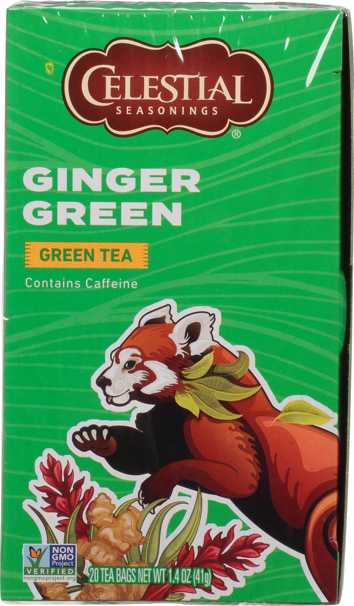 slide 6 of 10, Celestial Seasonings Ginger Green Tea Bags 20 ct Box, 1.4 oz