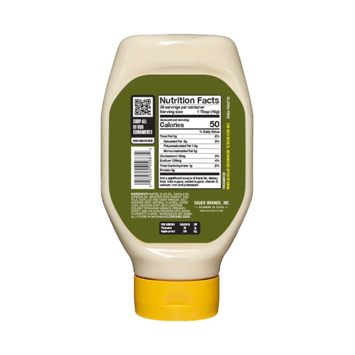 slide 2 of 2, Duke's Light Mayonnaise 18 fl oz, 18 fl oz