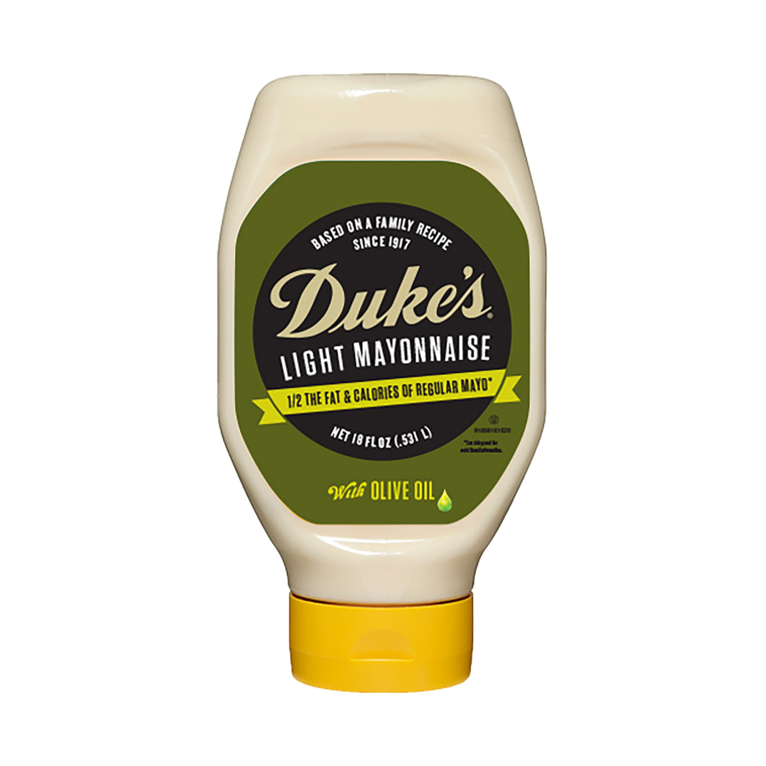 slide 1 of 2, Duke's Light Mayonnaise 18 fl oz, 18 fl oz