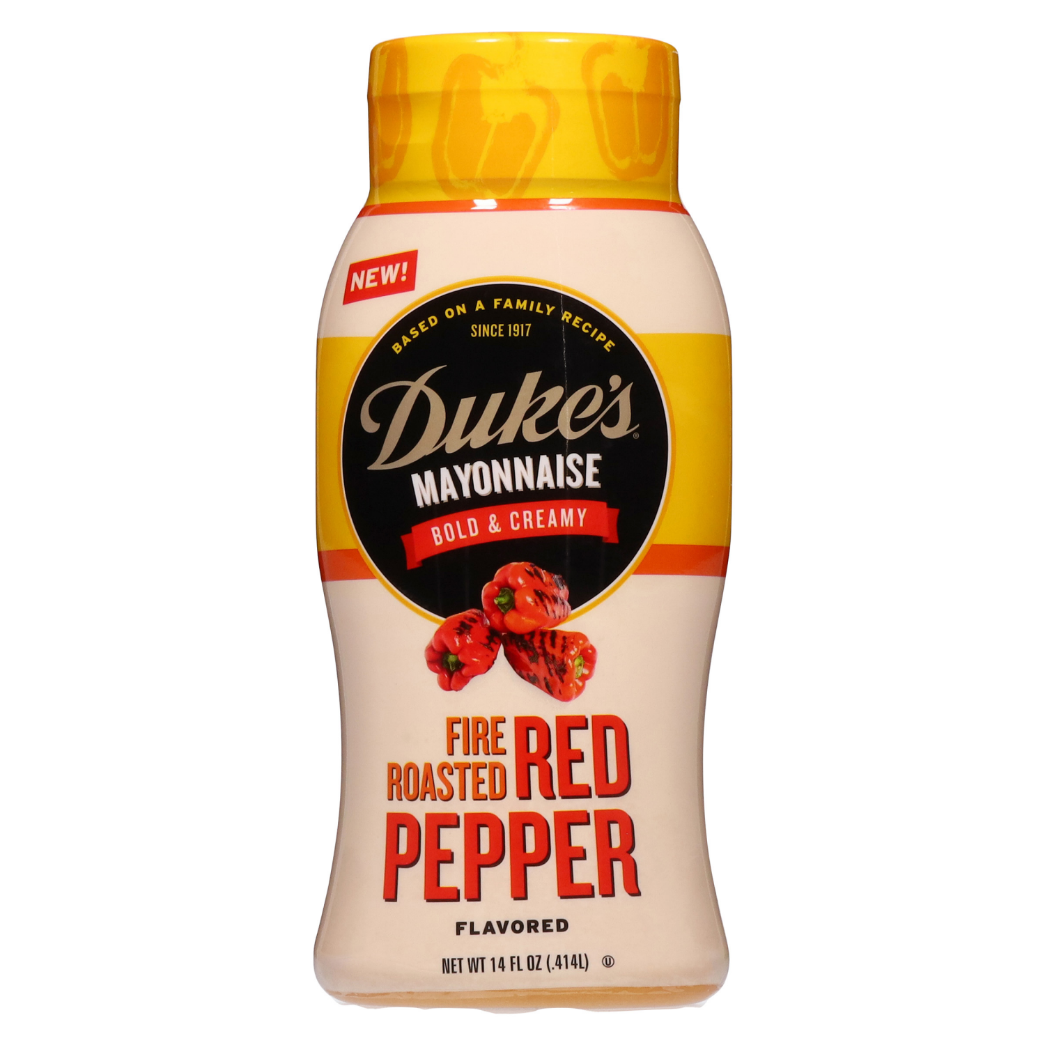 slide 1 of 4, Duke's Roasted Red Pepper Mayo 14 fl oz, 14 fl oz