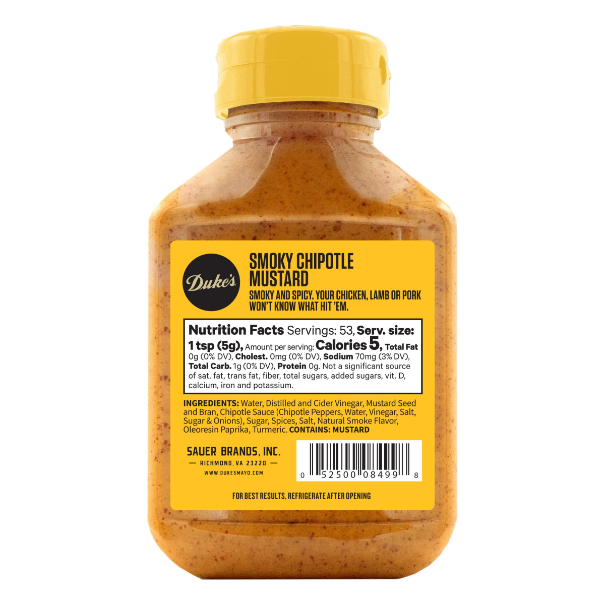 slide 2 of 2, Duke's Smoky Chipotle Mustard 9.5 oz, 9.5 oz