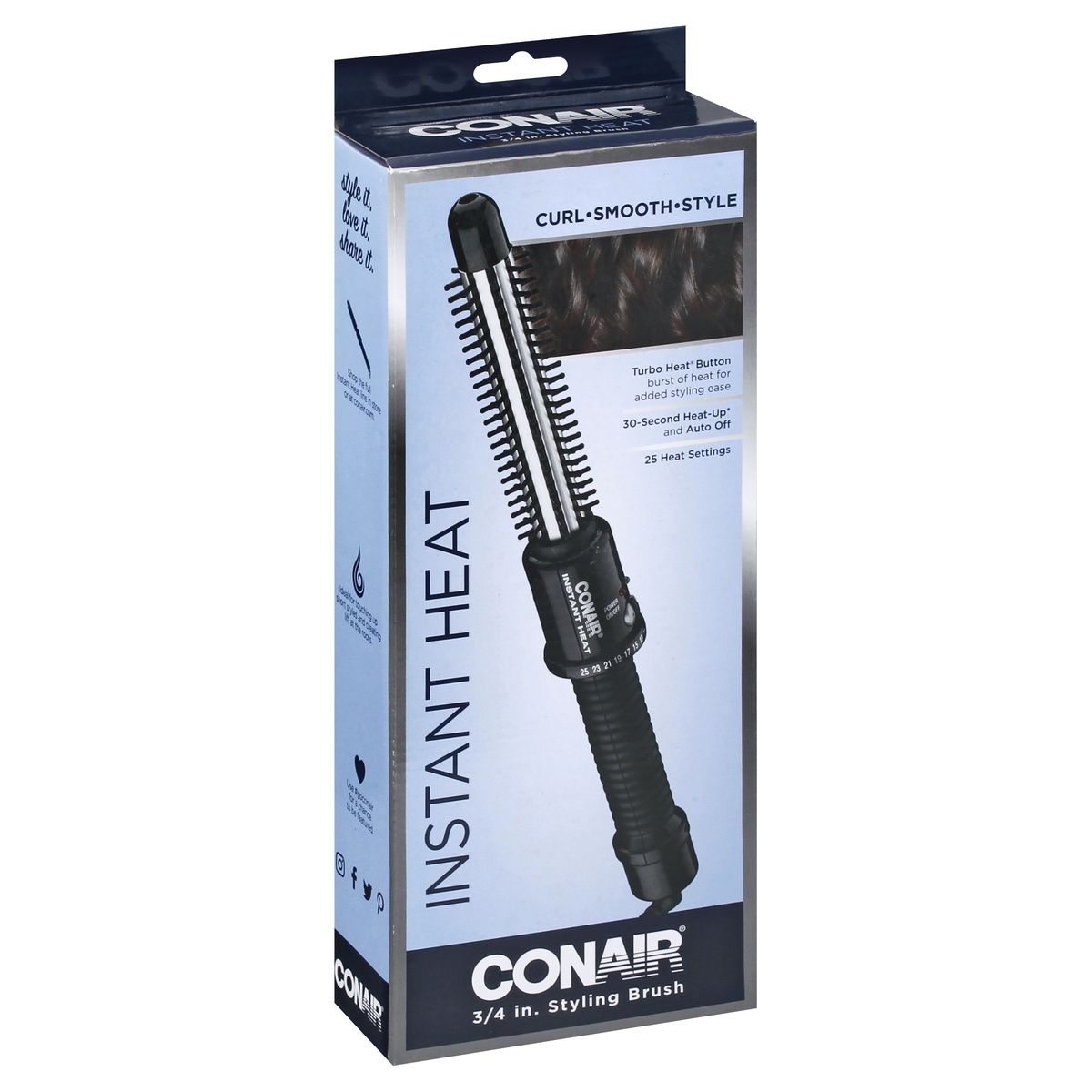 slide 5 of 9, Conair Instant Heat 3/4 Inches Styling Brush 1 ea, 1 ct