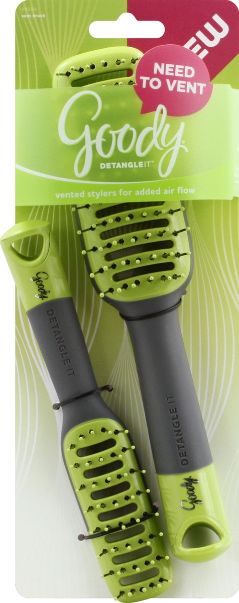 slide 4 of 7, Goody Detangle It Vent Brush Combo Set, 2 ct