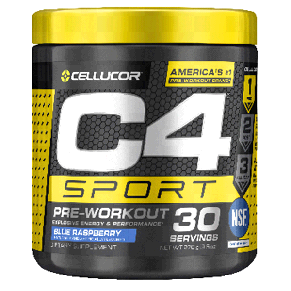 slide 1 of 1, Cellucor C4 Sport Concentrated Energy & Performance Powder, Blue Raspberry, 10.05 oz