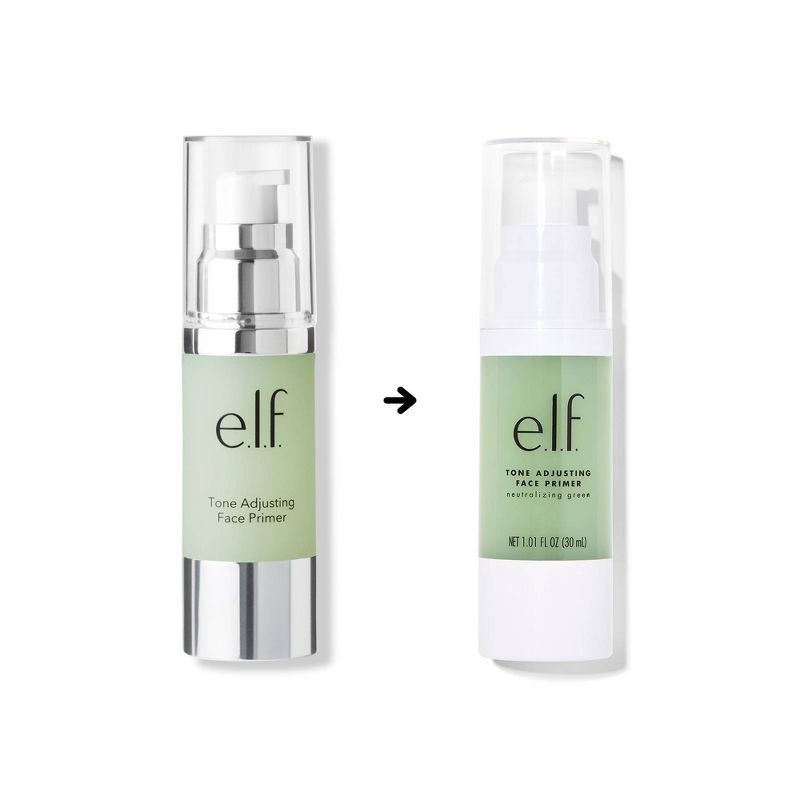 slide 2 of 6, e.l.f. Tone Adjusting Face Primer Large - Green - 1.01 fl oz, 1.01 fl oz