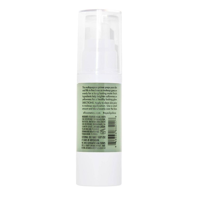 slide 5 of 6, e.l.f. Tone Adjusting Face Primer Large - Green - 1.01 fl oz, 1.01 fl oz