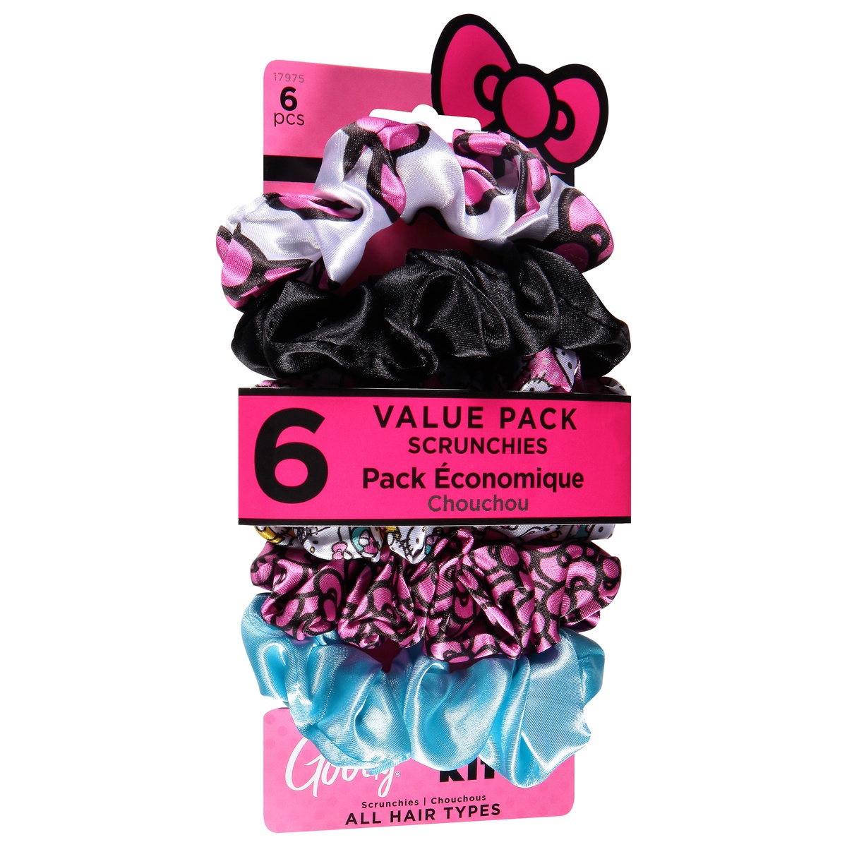 slide 8 of 9, Goody Hello Kitty 6pc Scrunchi - 6CT, 6 ct