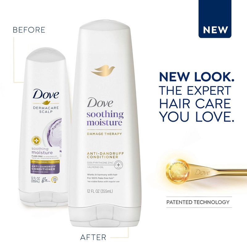 slide 4 of 8, Dove Beauty Dermacare Scalp Soothing Anti-Dandruff Conditioner - 12 fl oz, 12 fl oz