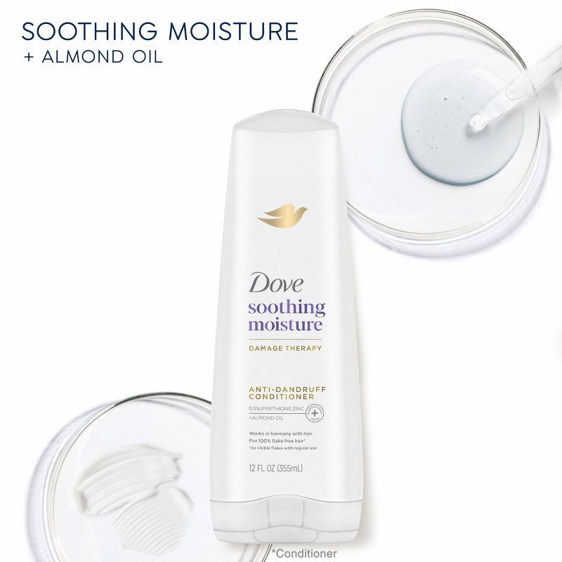 slide 5 of 8, Dove Beauty Dermacare Scalp Soothing Anti-Dandruff Conditioner - 12 fl oz, 12 fl oz