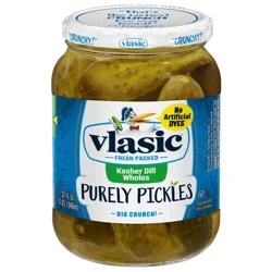 Vlasic Purely Pickles Kosher Dill Large Wholes - 32 fl oz