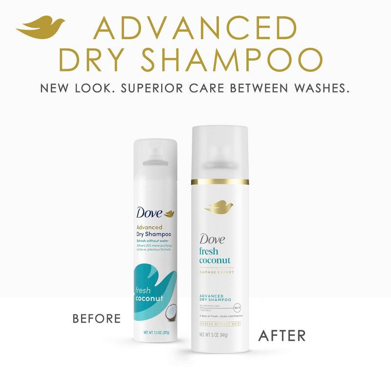 slide 3 of 10, Dove Beauty Refresh + Care Fresh Coconut Dry Shampoo - 5oz, 5 oz