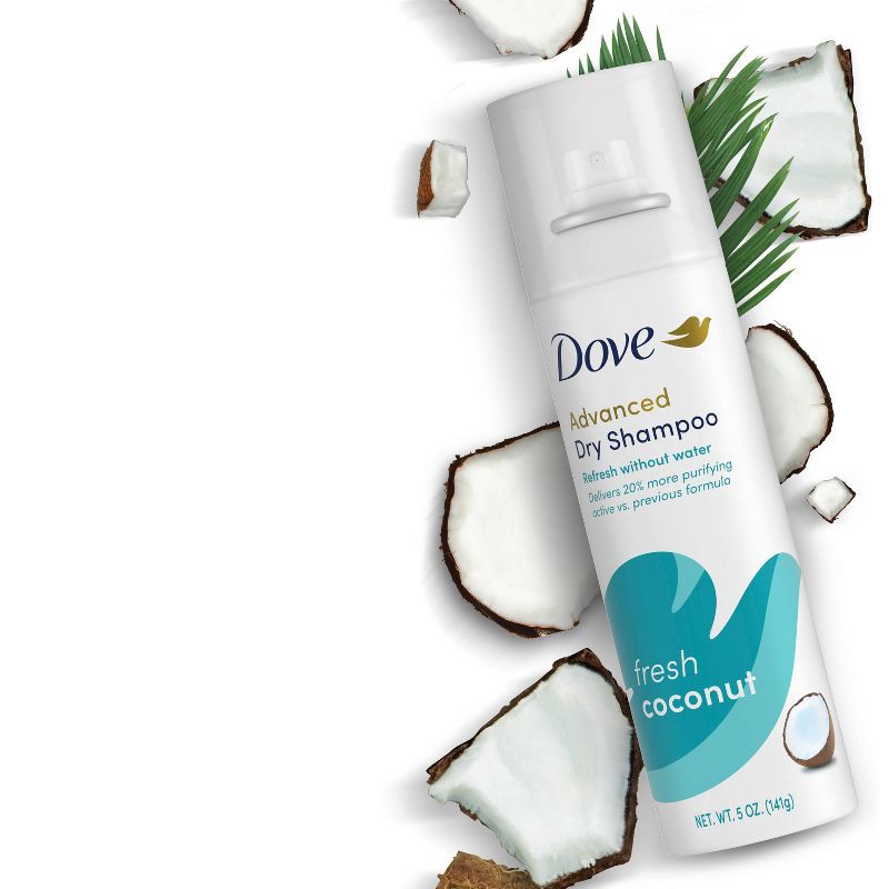 slide 4 of 6, Dove Beauty Refresh + Care Fresh Coconut Dry Shampoo - 5oz, 5 oz