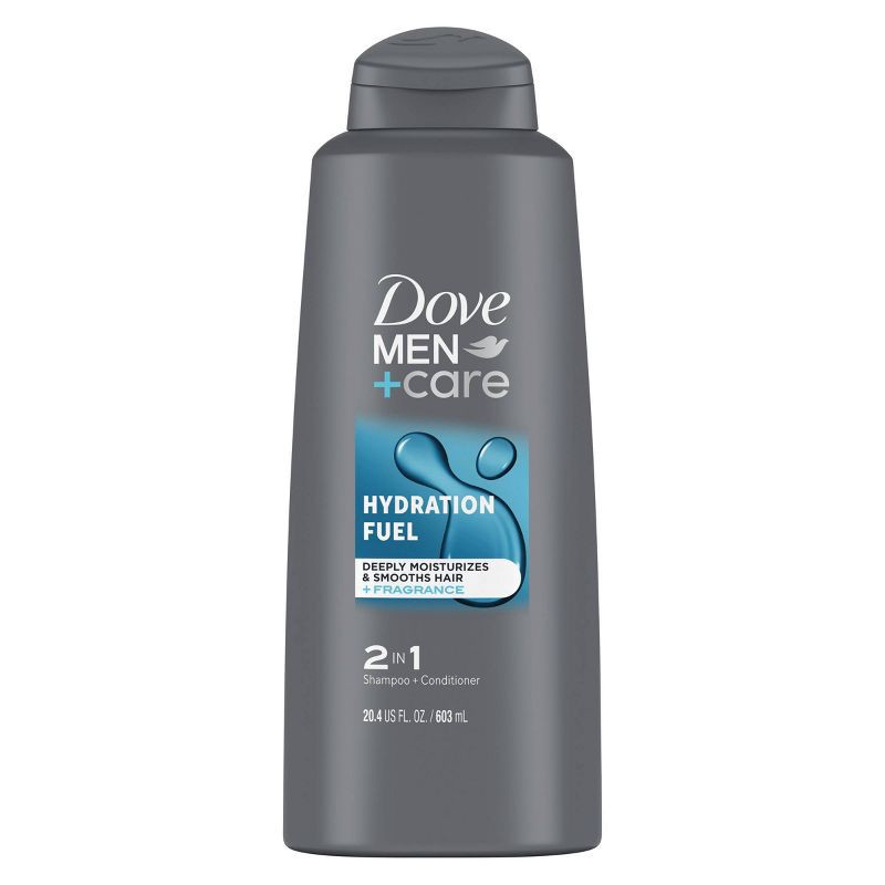 slide 2 of 9, Dove Men+Care 2-in-1 Hydration Fuel Shampoo and Conditioner - 20.4 fl oz, 20.4 fl oz