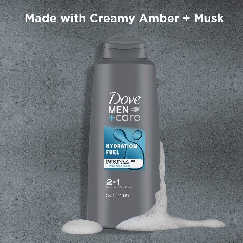 slide 4 of 8, Dove Men+Care 2-in-1 Hydration Fuel Shampoo and Conditioner - 20.4 fl oz, 20.4 fl oz