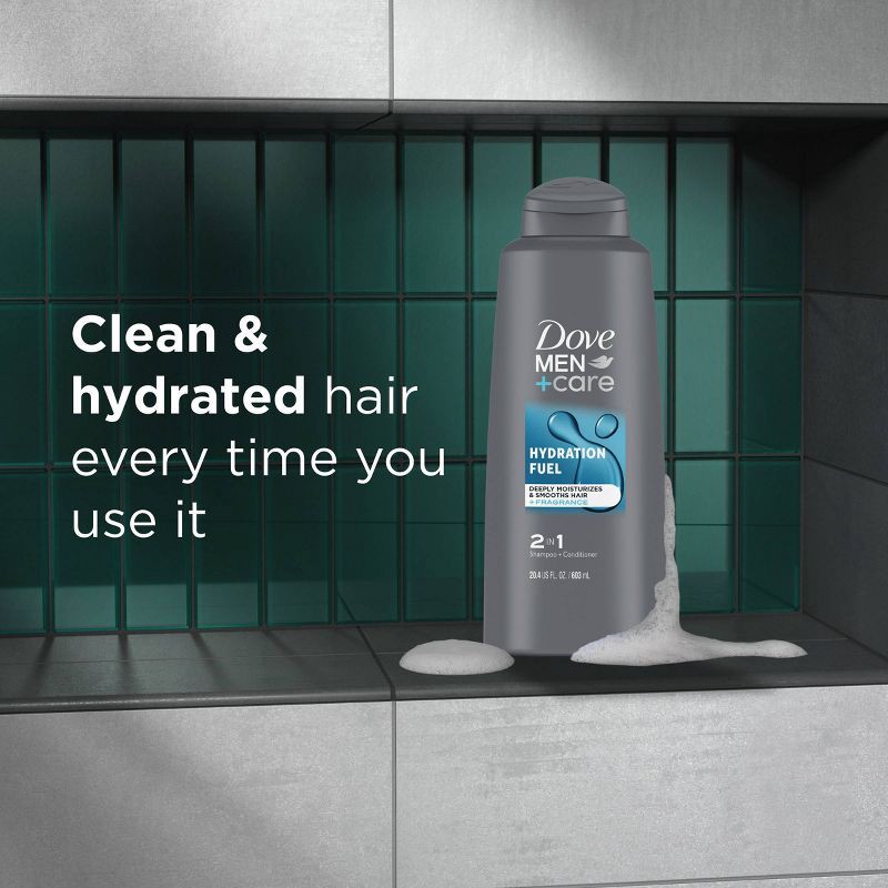 slide 5 of 8, Dove Men+Care 2-in-1 Hydration Fuel Shampoo and Conditioner - 20.4 fl oz, 20.4 fl oz