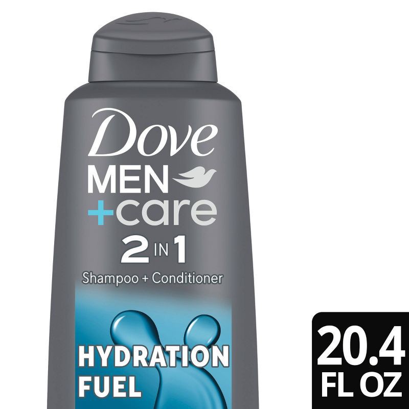 slide 1 of 9, Dove Men+Care 2-in-1 Hydration Fuel Shampoo and Conditioner - 20.4 fl oz, 20.4 fl oz