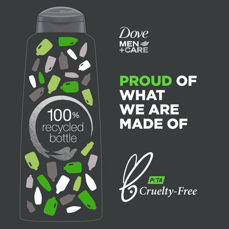 slide 4 of 11, Dove Men+Care Fortifying 2-in-1 Shampoo and Conditioner for Normal to Oily Hair Fresh and Clean with Caffeine - 20.4 fl oz, 20.4 fl oz