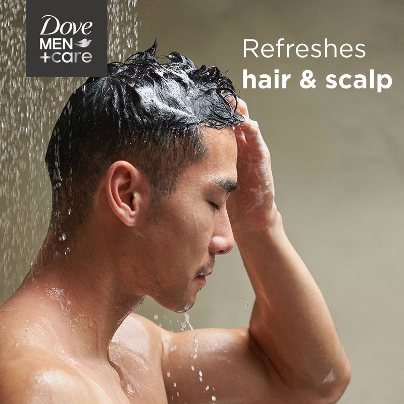 slide 9 of 11, Dove Men+Care Fortifying 2-in-1 Shampoo and Conditioner for Normal to Oily Hair Fresh and Clean with Caffeine - 20.4 fl oz, 20.4 fl oz