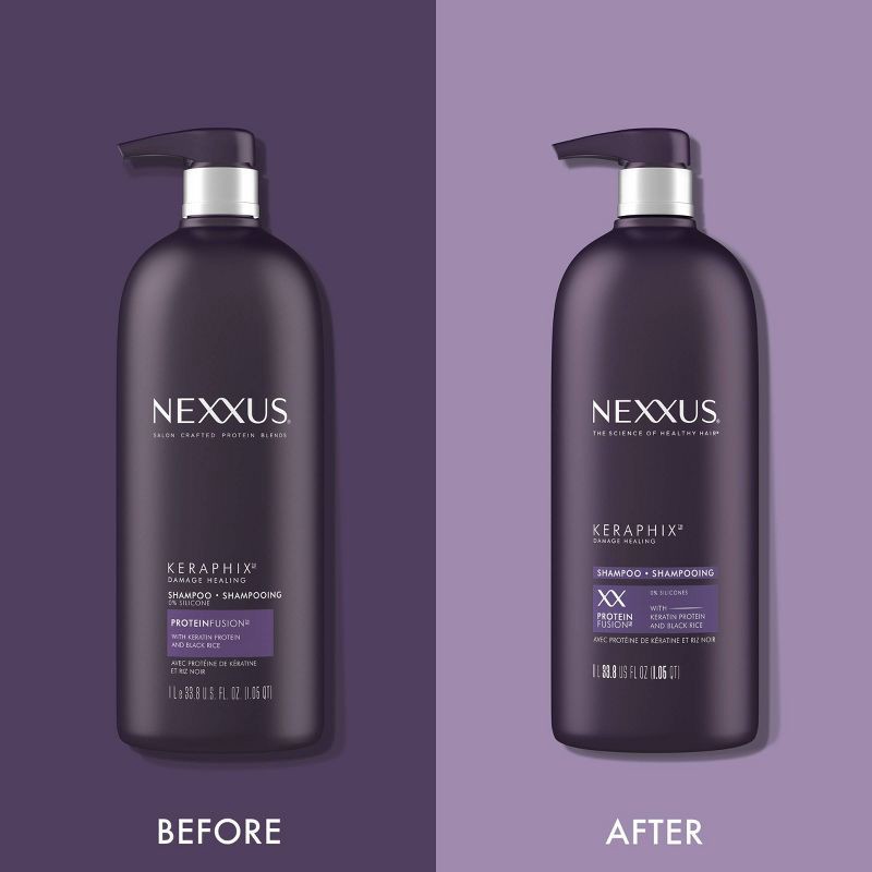 slide 5 of 9, Nexxus Keraphix Shampoo for Damaged Hair with Keratin Protein and Black Rice - Silicone-Free - 33.8 fl oz, 33.8 fl oz