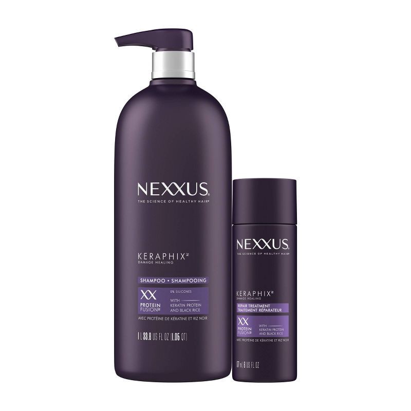 slide 6 of 9, Nexxus Keraphix Shampoo for Damaged Hair with Keratin Protein and Black Rice - Silicone-Free - 33.8 fl oz, 33.8 fl oz