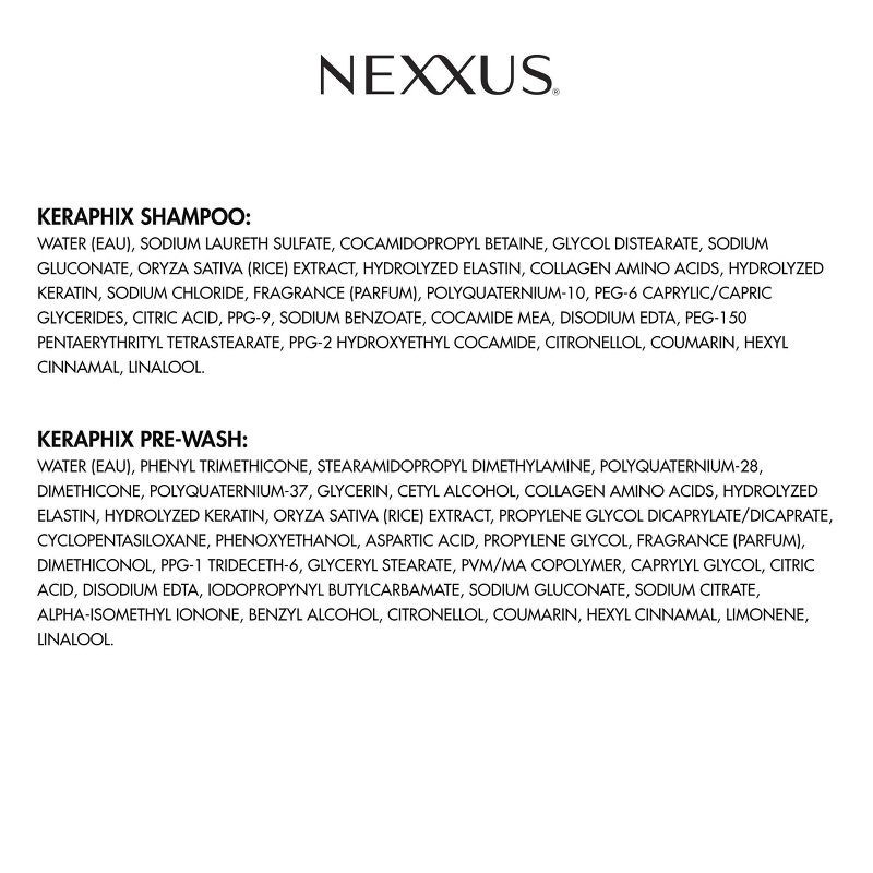 slide 8 of 9, Nexxus Keraphix Shampoo for Damaged Hair with Keratin Protein and Black Rice - Silicone-Free - 33.8 fl oz, 33.8 fl oz