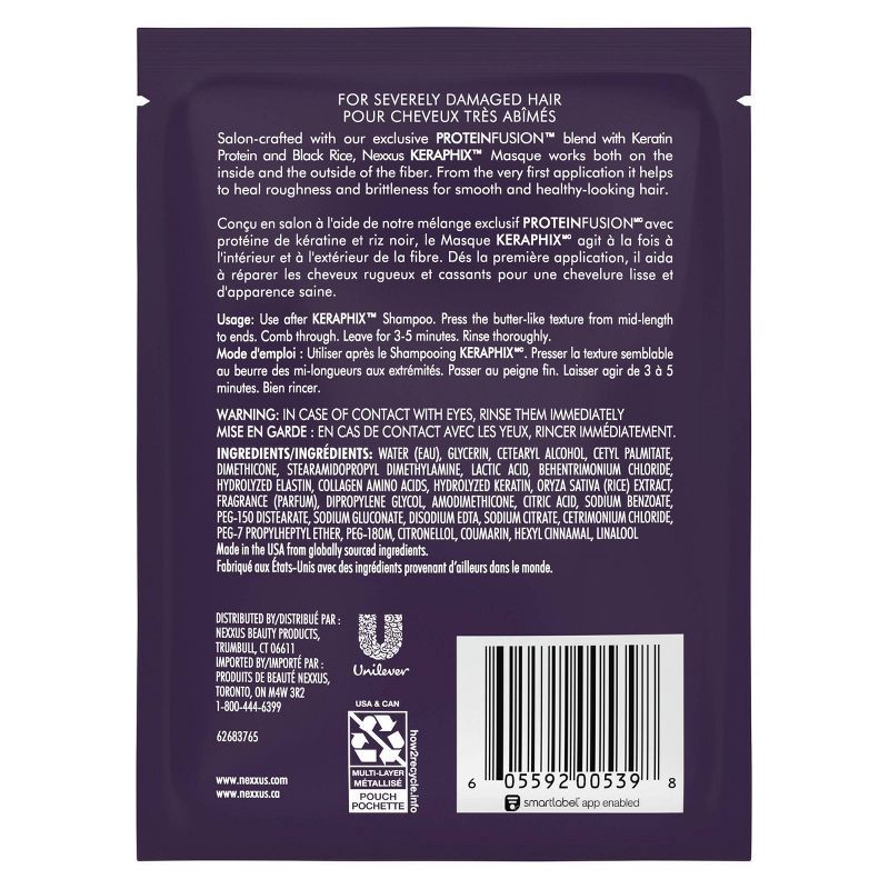 slide 2 of 10, Nexxus Keraphix Damage Healing Treatment Masque with Keratin Protein and Black Rice - 1.5 fl oz, 1.5 fl oz