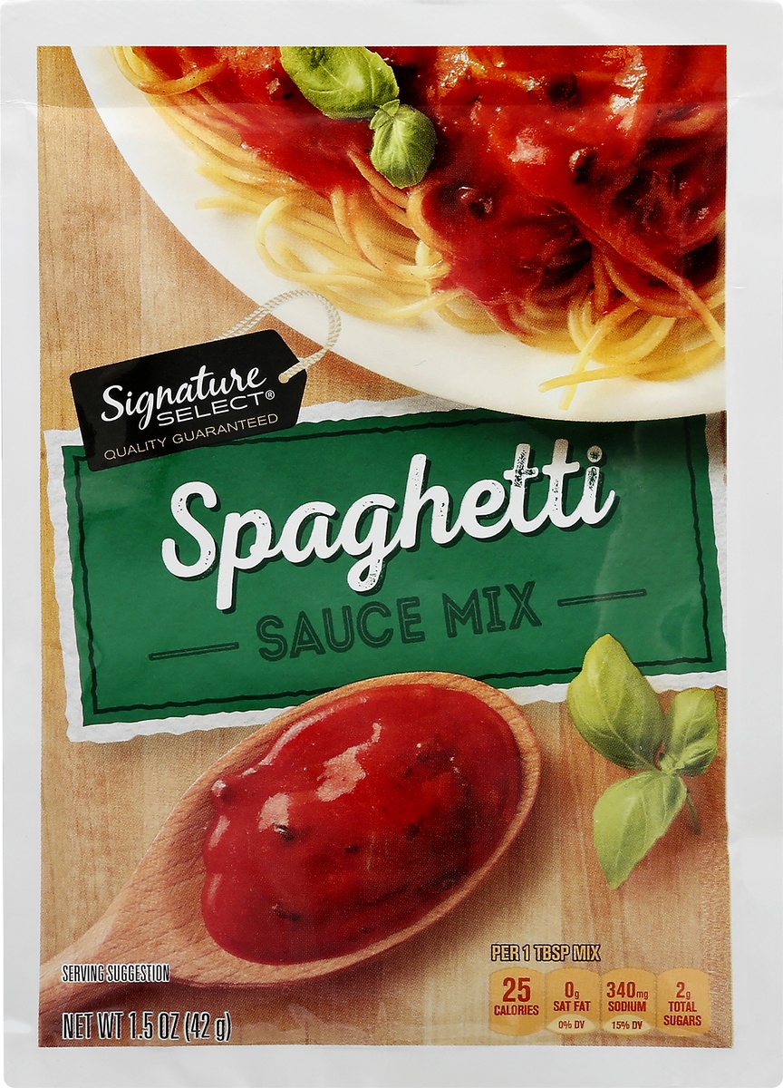 slide 6 of 9, Signature Select Spaghetti Sauce Mix 1.5 oz, 